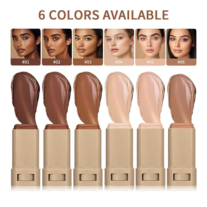 Beauty Balm Serum Boosted Skin Tint Stick – Face Tint Balm Foundation with Serum Benefits, Buildable Hydrating Coverage, Moisturizing Concealer Stick for Glowing Skin & Flawless Finish (1#, 1)