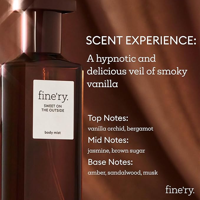 Fine’ry Mist & Match Body Mist Trio Gift Set | Not Another Cherry, Pistachio Please, Sweet On the Outside | Sweet & Fruity Hair & Body Spray Fragrances for Women | Vegan & Cruelty-Free (5 oz each)