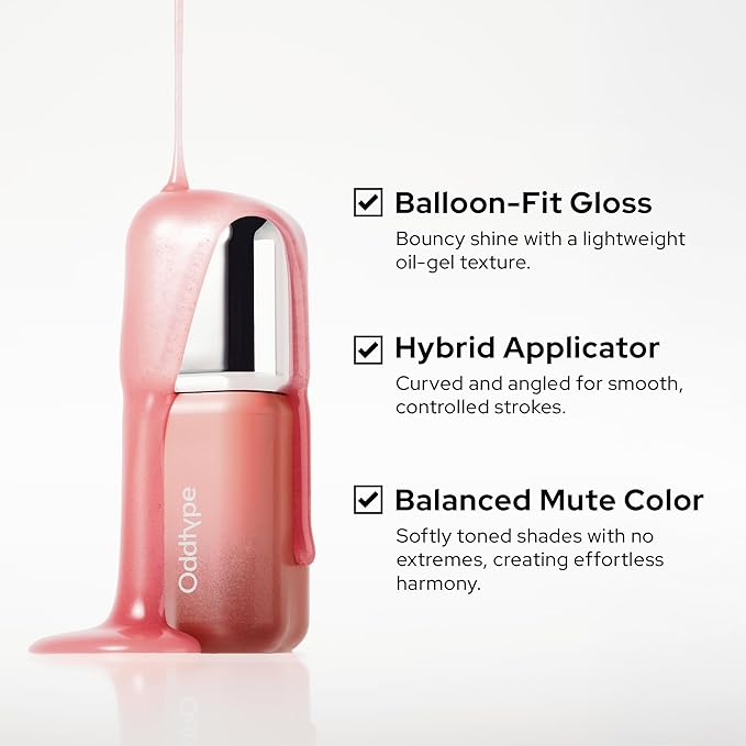 Unseen Balloon Tint, 9 Colors for All Skin Types. Buildable Color, Long Lasting Glossy Lip Stains, Lightweight Lip Gloss Make up, Holiday Stocking Stuffer (676 Q, 0.11 oz)