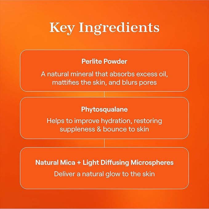 Live Tinted Hueskin Brightening Core Setting Powder - Hydrating, Shine Control Blurring Setting Powder Formulated with Hydrating Phytosqualane For A Natural Soft Matte Finish - Medium Shade
