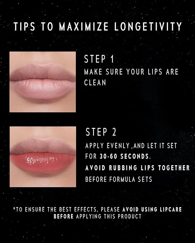 Stellar Dust Lip Stain 13 Berrion, Transfer-Proof & Smudge-Proof Lip Gloss, Vibrant Berry Pink Tinted Glossy Finish, High-Pigment Vibrant, Hydrating Lightweight Long-Lasting Lip Makeup