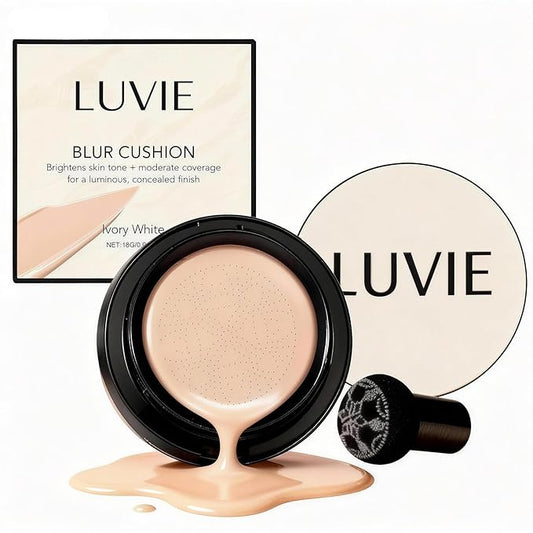 Foundation Cushion, 2026 New Mushroom Head Air Cushion Cc Cream Foundation, Bb Cream Foundations, Lifts and Moisturizes, Long-Lasting and Evens out Skin Texture (Ivory white)