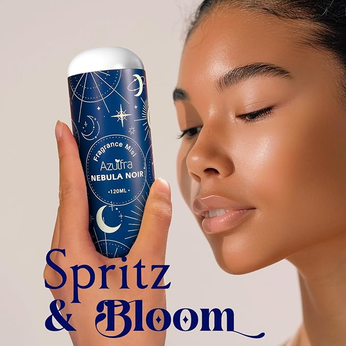 Azulfra Body Spray for Wowen Nebula Noir, Hair & Body Fragrance Mist, Notes of Vanilla, Sandalwood & Musk, 4 fl.oz