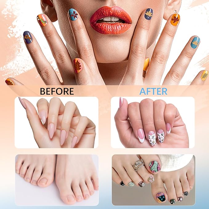 MKNZOME 12 Color Nail Art Pens for Painting Nails, 0.7 MM Nail Polish Pens Drawing Point Liner Acrylic Painted Pen Kit, Waterproof Quick-drying for DIY Design Manicure Tools Christmas Gifts