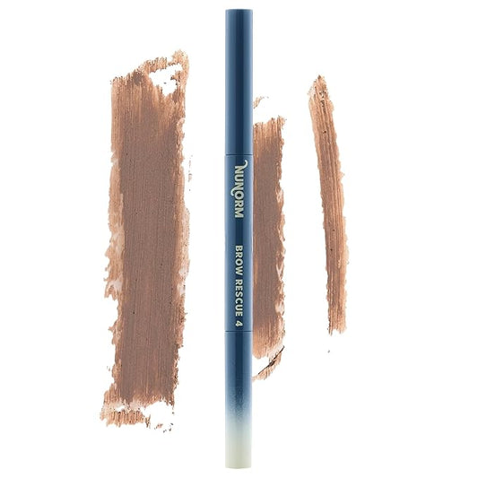 Brow Rescue Eyebrow Brush & Pencil for Men - Shape, Define & Fill In - Brow, Beard & Sideburn Filler Pen - Long-Lasting Formula (Cinereous)
