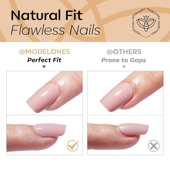 Modelones Gold Cat Eye Press on Nails Almond, Short Fake Nails, Reusable Nail Kit with Nail Glue Adhesive Tabs Mini Nail File, Nails Press Ons 32Pcs 16 Sizes, Women Girl Gift