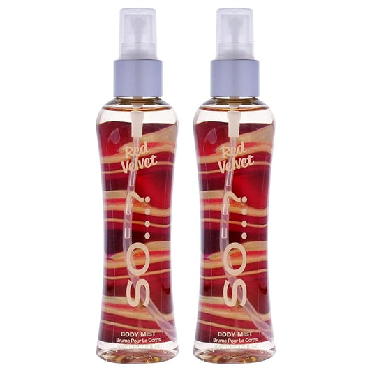 Red Velvet Body Mist by So…? for Women - 3.5 oz Body Mist - Pack of 2