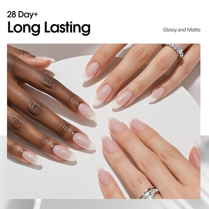 VENALISA Milky White Gel Nail Polish, 1 Pcs Jelly White Gel Polish Color High Gloss Soak Off U V Nail Manicure Salon and DIY at Home Gifts for Women