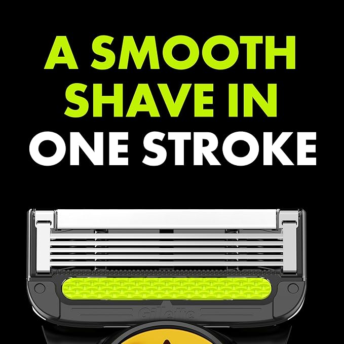 Gillette Labs Special NFL Steelers Edition Shaving Razor for Men - 1 Handle, 4 Razor Blade Refills & Magnetic Stand, GilletteLabs with Exfoliating Bar