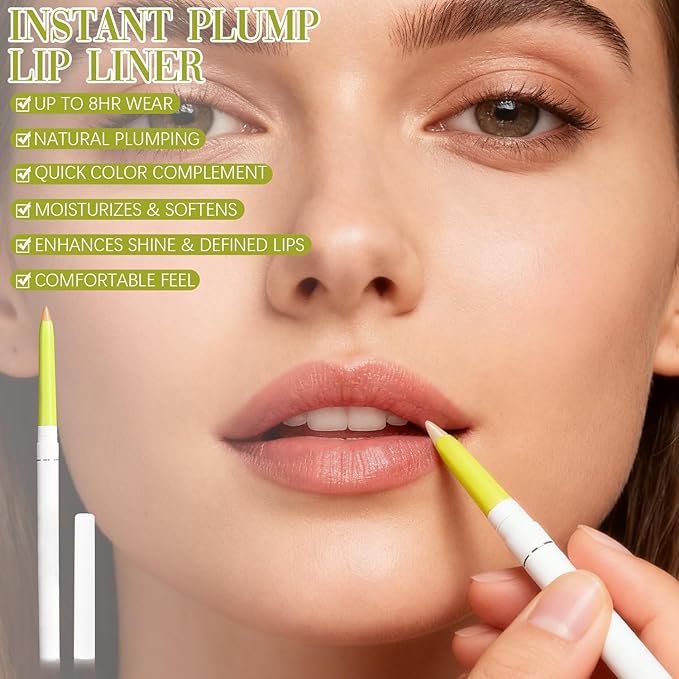 Invisible Extreme Plumping Lip Liner, Invisible Lip Liner Plumper, Suitable for All Skin Tones,1pc