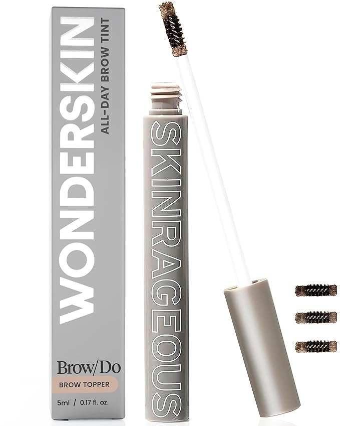 Wonderskin Brow/Do Eyebrow Gel Topper - Skinrageous All-Day Eyebrow Tint Mascara, Long-Lasting, Waterproof & Transfer-Proof Tinted Brow Gel Topper (Blonde)