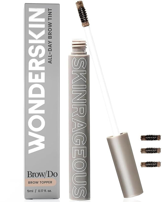 Wonderskin Brow/Do Eyebrow Gel Topper - Skinrageous All-Day Eyebrow Tint Mascara, Long-Lasting, Waterproof & Transfer-Proof Tinted Brow Gel Topper (Blonde)