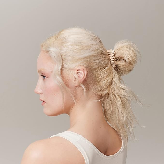 SLIP Amazon Exclusive Skinny Scrunchies: Anti-Crease, Anti-Breakage Slipsilk™ Design Protects Delicate Hair | Includes 3 Pure Silk Scrunchies, Fresh
