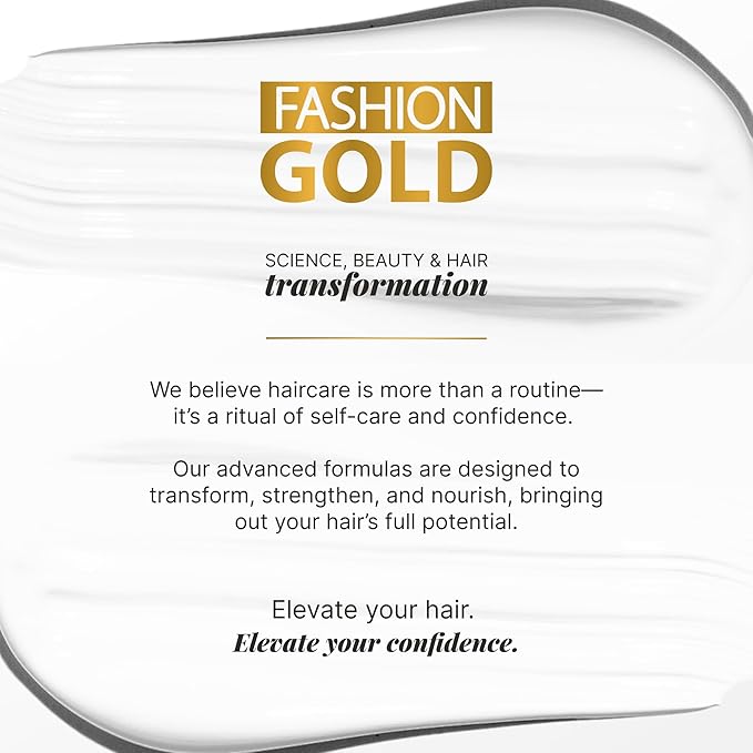 FASHION GOLD Keratin Hair Treatment Kit, KERATIN + SHAMPOO + HAIR MASK, Keratina para alisar el pelo SIN FORMOL, Hair Relaxer, Tratamiento para Cabello Seco y Maltratado, B0T0X CAPILAR