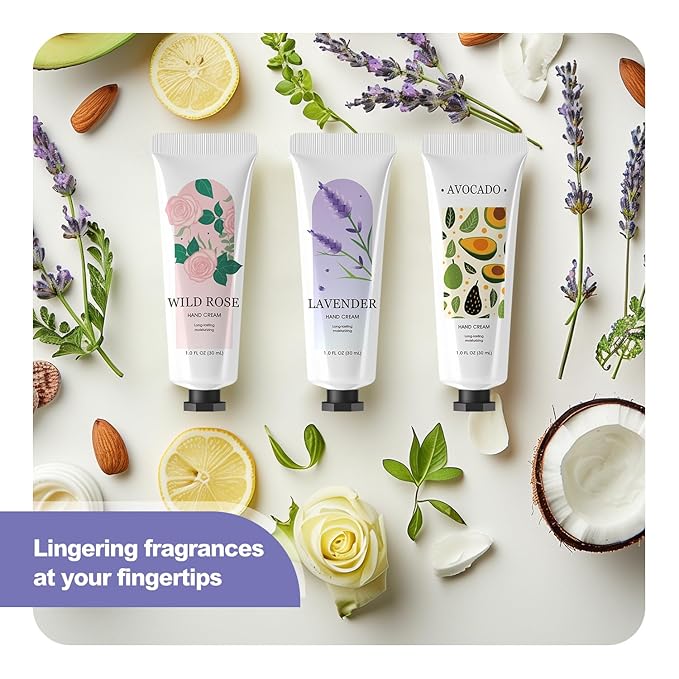 spa luxetique 20 Pack Hand Cream Gifts Stocking Stuffers for Women Hand Lotion for Dry Cracked Travel Size Mini Moisturizing Lotion Appreciation Valentines Day Gifts for Her 20 x 1.0 oz/30ml