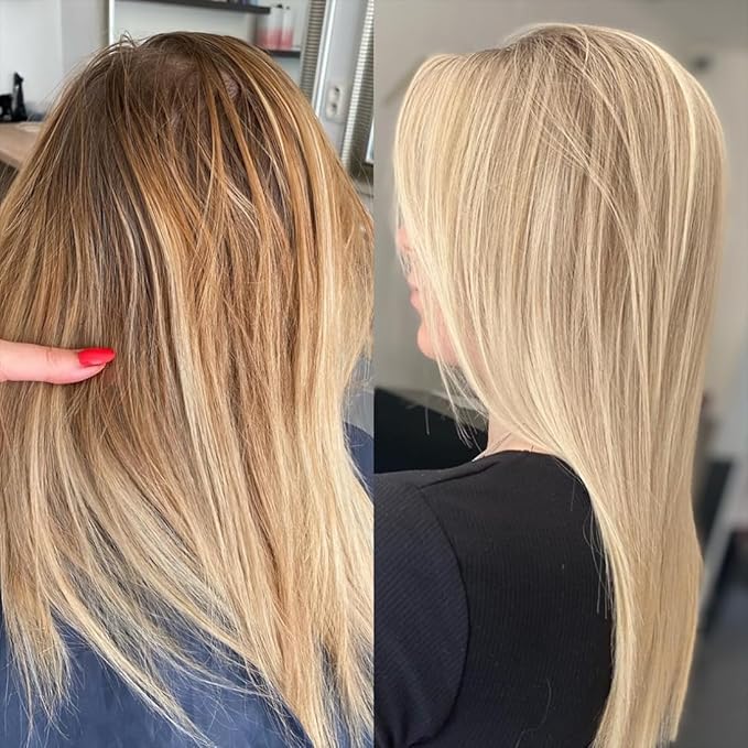 HAIR BAR NYC 10 Volume - Blond Plex Anti-Yellow Porfessional Lightening System for Charcoal Hair Bleach - Violet Developer with Plex, Reduce Brassy, Eliminates Orange Tones 33.8oz/1lt