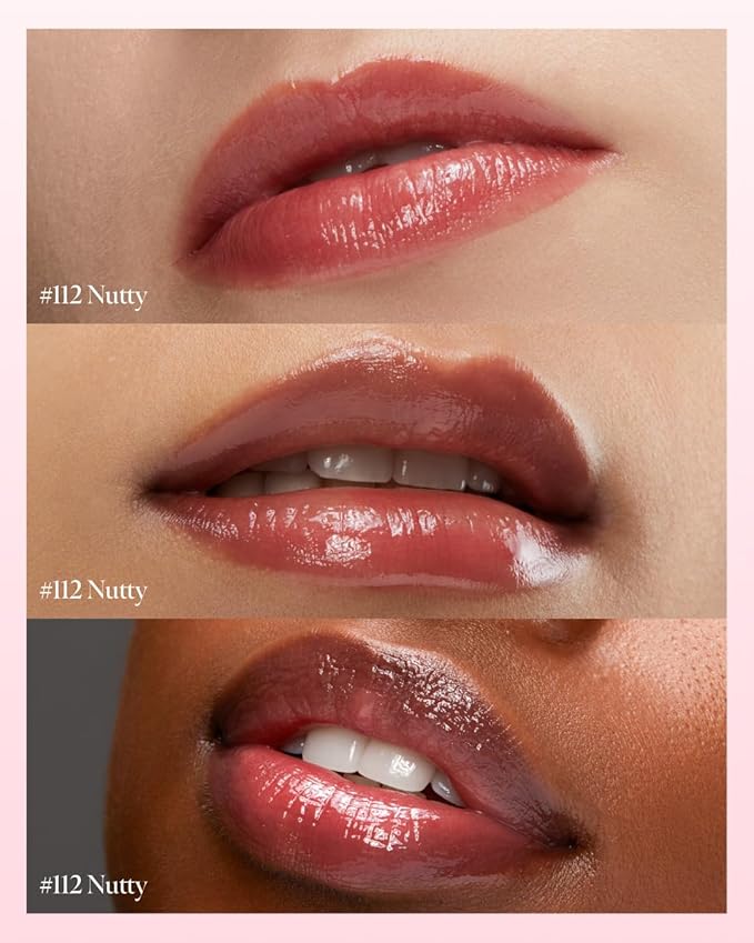 Glow Lock Jelly Tint 112 Nutty, Hydrating Water Glow Lip Stain, Non-Sticky Juicy Gloss, Long Lasting Glass Shine & Dewy Finish, Lightweight Moisturizing Lip Care, Korean Makeup