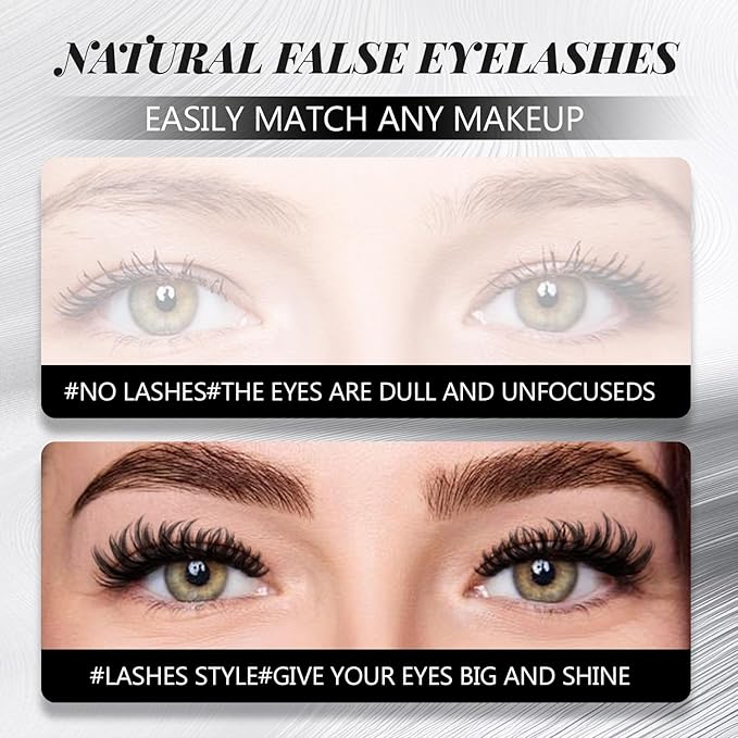 Flaunt Lash Clusters Kit Flora Short 8-14mm Light-Volume Wispy Eyelash Clusters D Curl DIY Eyelash Extension Kit Spiky Cat Eye Individual Lash Eyelash Clusters with 0.05mm Ultra-Thin Black Band