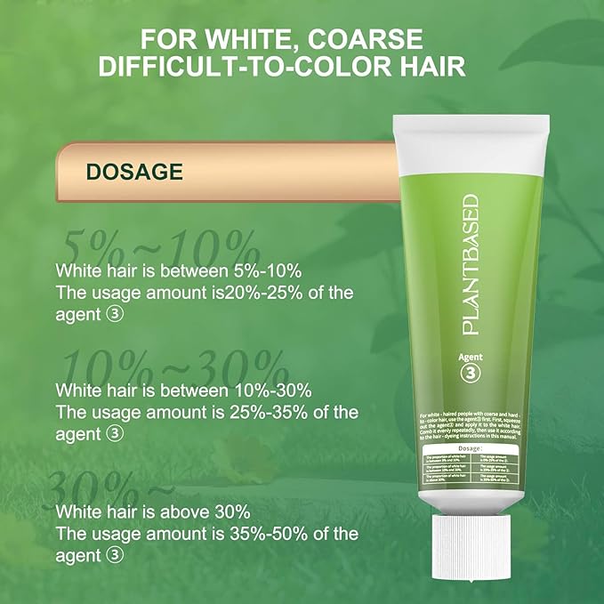 BioHueZ Permanent Hair Dye Gray Coverage Hair Dye PPD-Free Hair Color Kit 4A Cream Latte Brown
