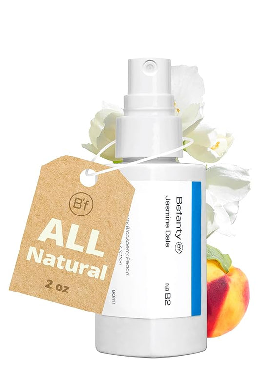 Befanty Natural Spray Deodorant for Women & Men, Aluminum-Free, 24 Hours Odor Protection, Long-Lasting Fragrance Body Mist, Travel Size, Suitable for Sensitive Skin – Jasmine Dale, 2.0 fl oz