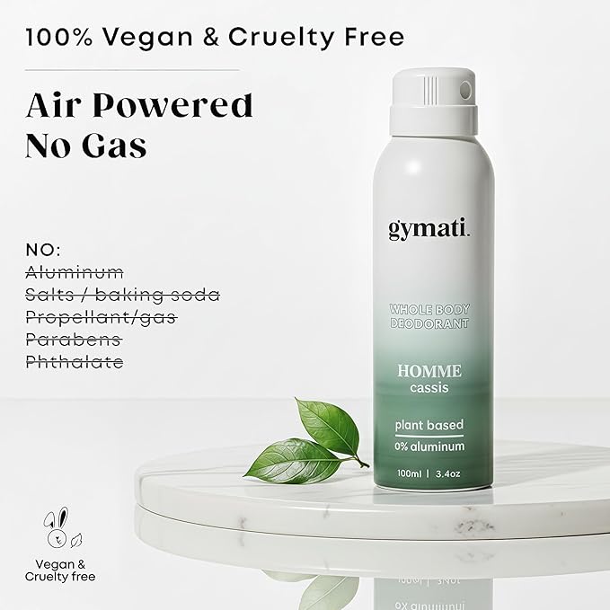 Gymati Fitness Body Deodorant Spray Aluminum Free - Men - Pack of 2