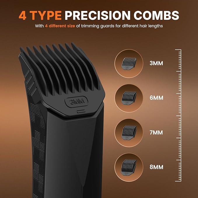 PRITECH Electric Body Hair Trimmer - Waterproof Mens Groin Hair Trimmer Ball Shaver USB Recharge Dock Body Grooming Kit with Ceramic Blade Male Hygiene Razor (Drak Gray)