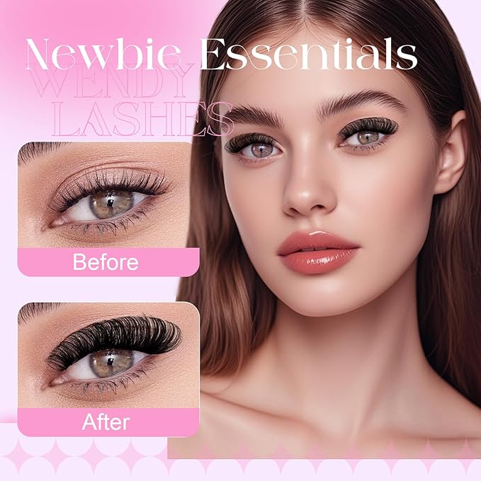 Lash Clusters 80D 100D Wispy Individual Lashes 280PCS D-Curly Volume Lash Extensions 10-18mm Natural DIY Cluster Lashes for Beginners(80D+100D,10-18mm,0.07D)