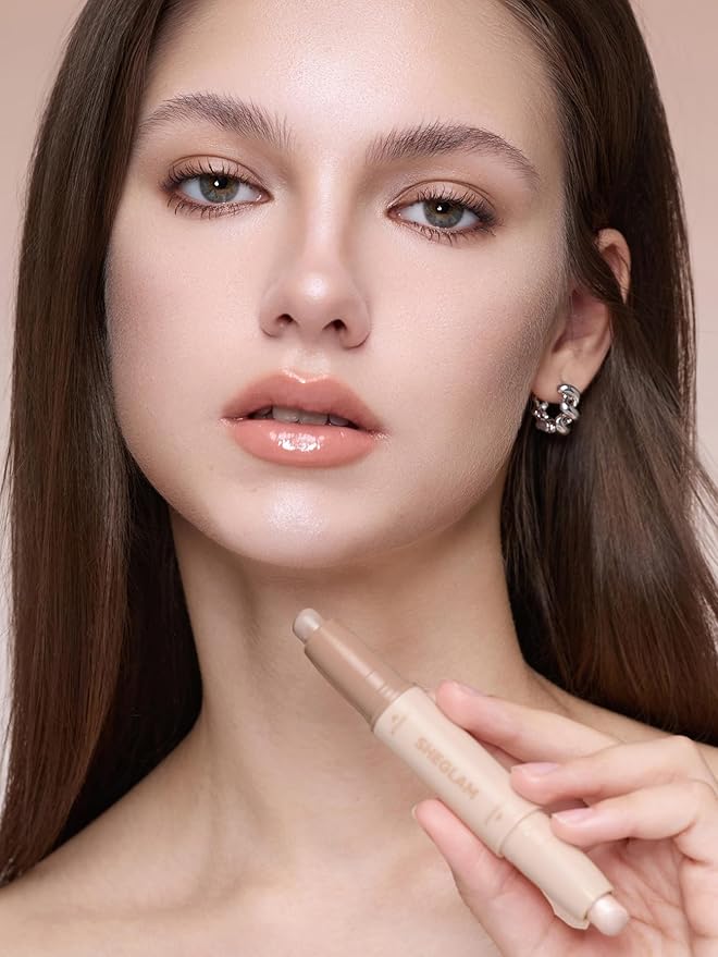 SHEGLAM 2-in-1 Contour & Highlight Stick Cream Waterproof Contour Stick-Soft Tan