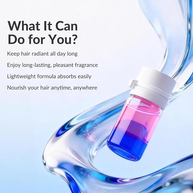WestShiny 2 in 1 Hair Perfume Oil, 40PC Mini Hair Oil Set, Moisturize Dry Damaged Hair, Long Lasting Scented, Gift for Women