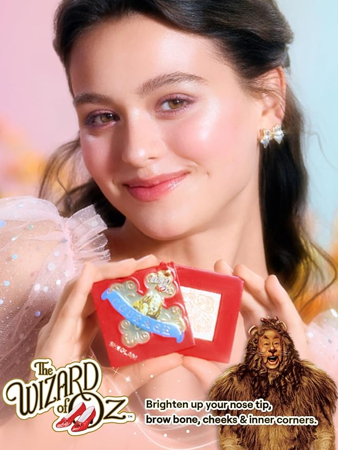 SHEGLAM Medal of Courage Highlighter The Wizard of OZ Highlighter Palette High Glossy and Natural Glow Highlighter Makeup