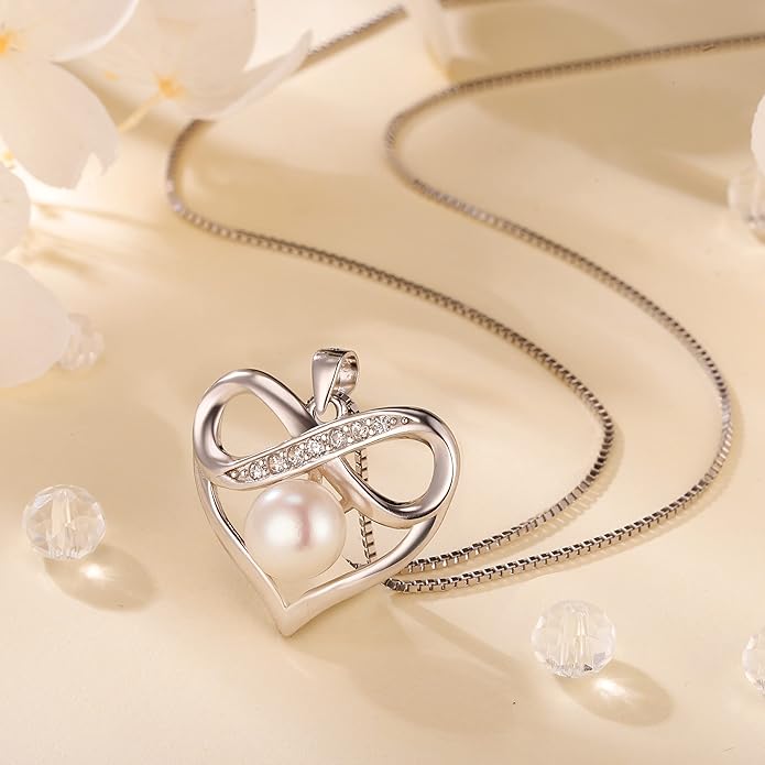 NONNYL Pearl necklaces Gifts for women gifts for mom gifts for wife gifts for grandma gifts for her gifts, Valentines Day gifts Mothers Day Gifts Christmas day gifts, Birthday Gifts Anniversary