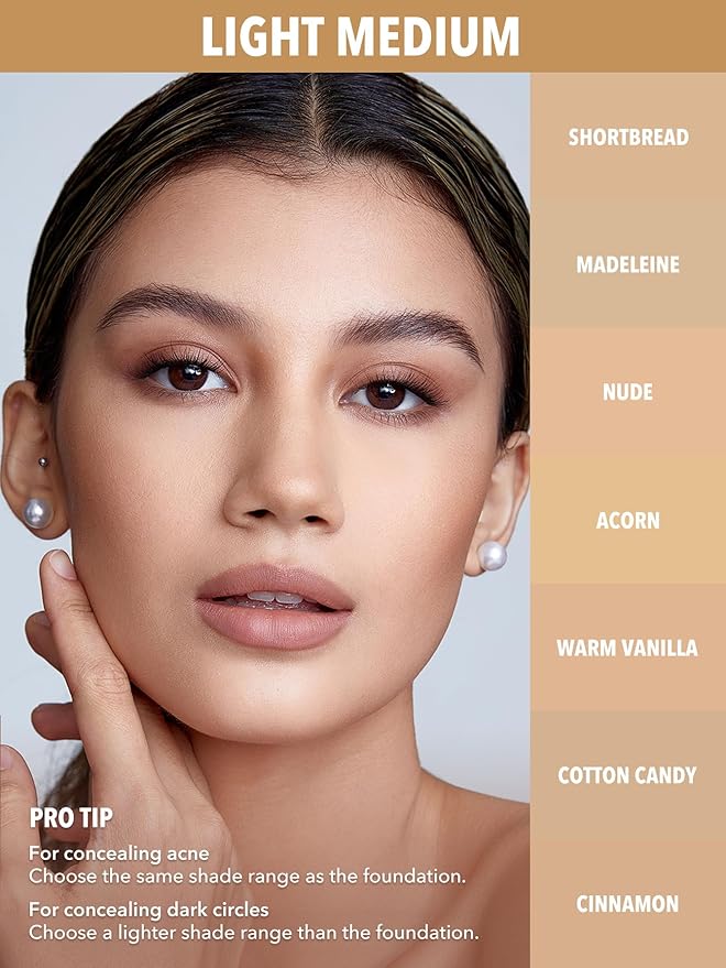 SHEGLAM 12HR Full Coverage Concealer Matte Finish Concealer Stick for Under Eye and Dark Circles - Acorn