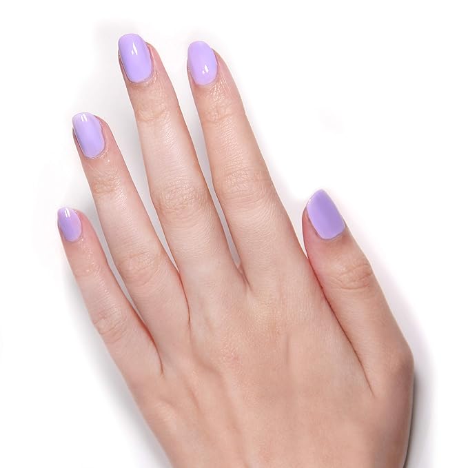 LONDONTOWN UV/LED Gel Nail Polish - Long Lasting, Chip Resistant High Shine Color - Glossy Lilac Purple, Trolley Away, 12ml/.40fl oz