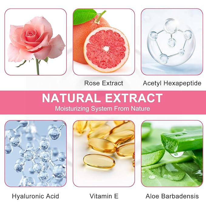 LAVONE Eye Mask - 15 Pairs Rose Under Eye Patches Skin Care Products - Eye Masks Skincare for Dark Circles and Puffiness, Reduce Wrinkles, Eye Bags and Fine Lines, for Women and Man, with Hair Clips