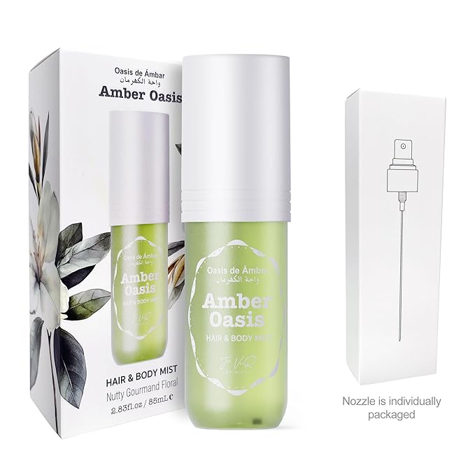 JA VEIR Body & Hair Fragrance Mist Original Perfumed Vanilla Spray for Women (Amber Oasis)