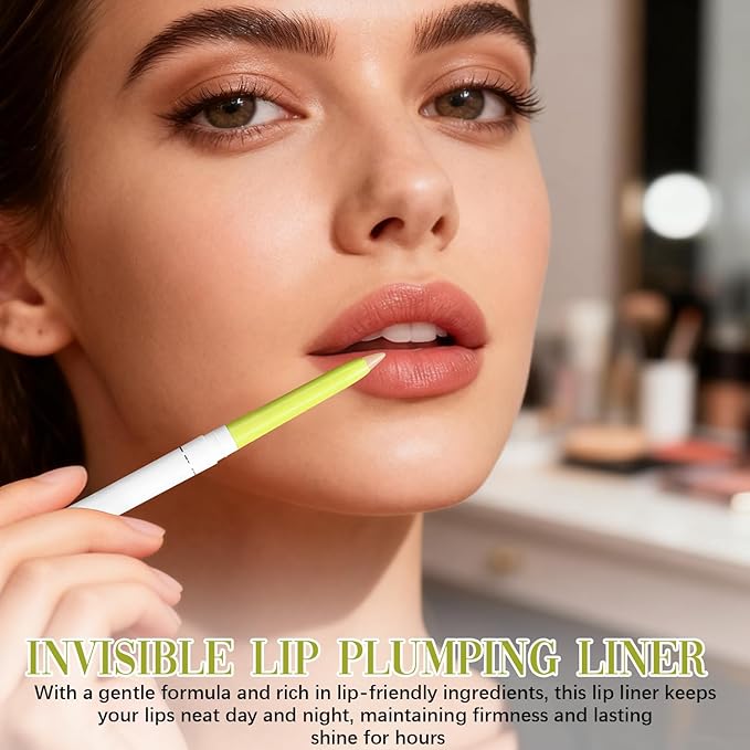 Invisible Extreme Plumping Lip Liner, Invisible Lip Liner Plumper, Suitable for All Skin Tones,1pc