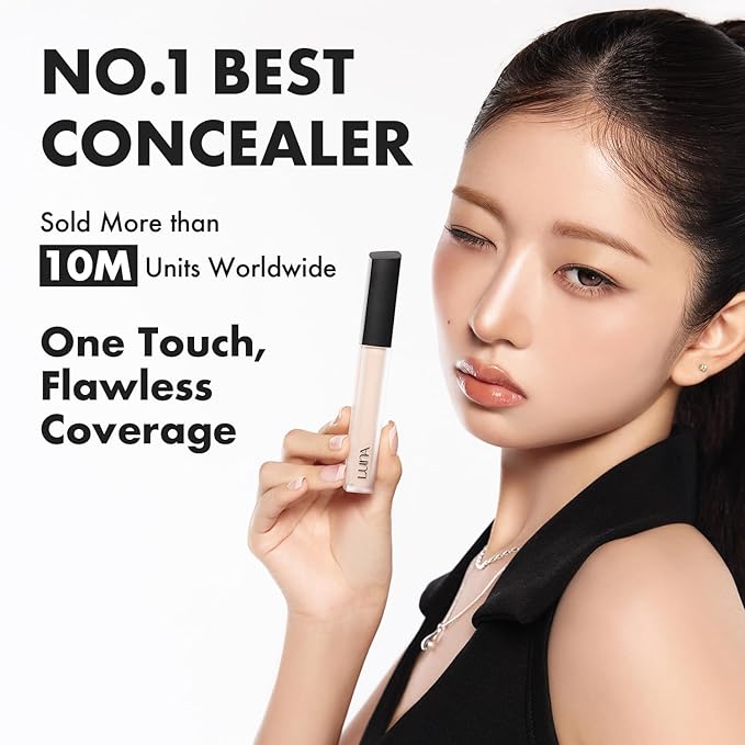 [NEW] AEKYUNGLUNA Long Lasting Tip Concealer 32N | Moisturizing Liquid Type | Full Coverage for Dark Circles, Fine Lines & Redness | Korean Makeup, 0.32 oz