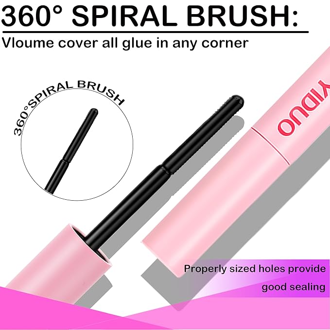 YIDUO Lashes Clusters Kit Bottom Lashes Clusters with Spikes Wispy Manga Volume Thick Individual Lash D Curly Cluster Eyelash 600pcs Cluster Eyelash Extensions with Lash Bond and Seal Tweezers Remover
