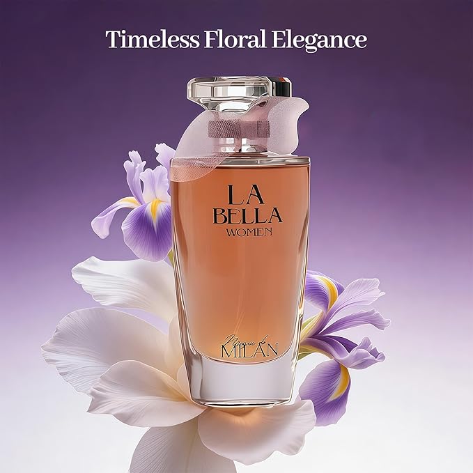 A CENTER 4PCS Perfume Set for Women - Floral Fragrance Gift Set with Vanilla,Sweet Fruity, Eau De Parfume| 3.4 Fl Oz Each(Valentine Milano,La Bella,Nice Girl,Kiara Candy)