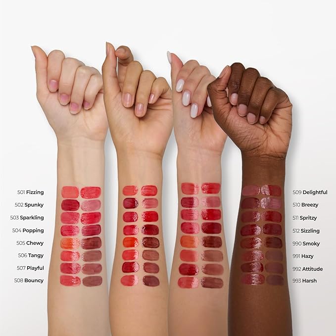 Laka Popping Balloon Lip Stain, 4.5g/0.15oz, Glossy Plumping Lip Tint, Moisturizing, Non-Sticky Texture for All-Day Hydration, Vegan, K-Beauty (#993 Harsh)