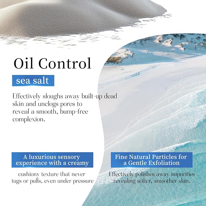 BEAUTNICE Sea Salt Smooth Aroma Scrub for All Skin Types - Nourishing, Purifying with Natural Sea Salt for Men & Women