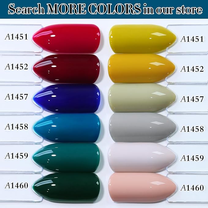 Double Rhythm Gel Polish 15ML Jelly Sheer Pastel Light Milky Color Pearl White Bottle 1 PC 0.5 OZ Full Size Nail Art Salon at Home (Lake Blue-D1458)
