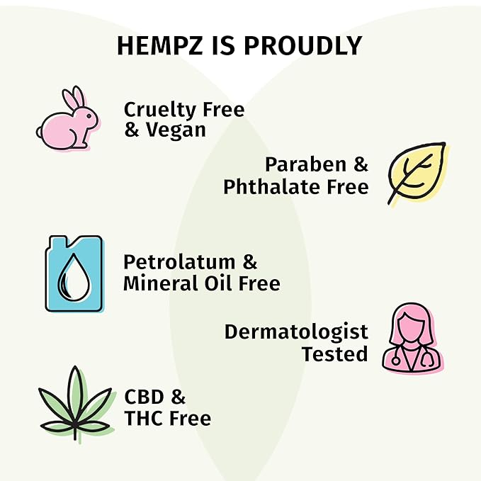 HEMPZ Body Lotion - Pomegranate - Bright Citrus - Daily Moisturizing Cream - 17oz