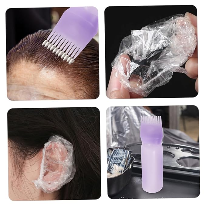 ASAKKURA Professional Hair Coloring Kit Hair Dyeing Tool Applicator Gloves Earmuffs for Home Salon