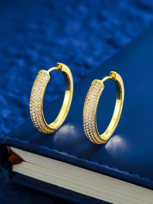 14K Gold Hoop Earrings for Women Hypoallergenic Lightweight Gold Huggie Hoop Earring Jewelry Gift