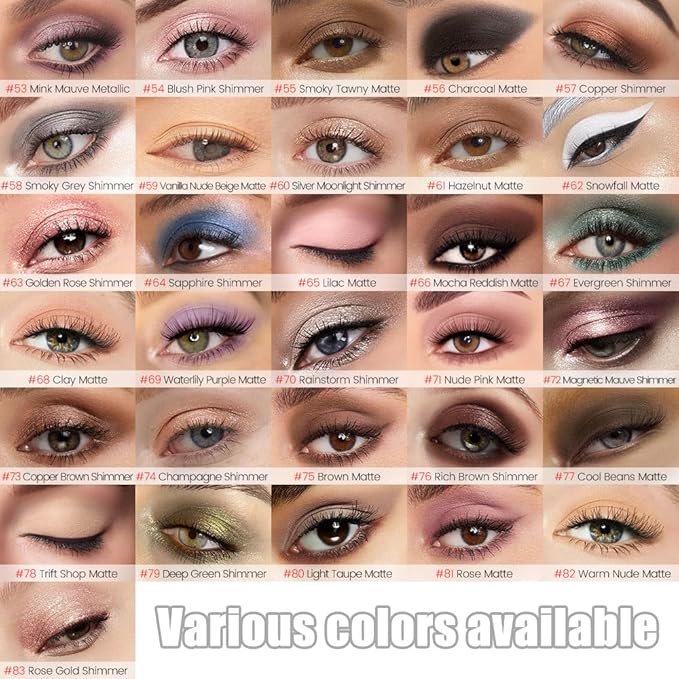 Brown Matte Cream Eye Shadow Stick Makeup for Women, Brown Matte Eyeliner Pencil Eyeshadow Brightener Stick for Eyes, Waterproof Eyeshadow Applicator Blendable sombras para ojos 75#