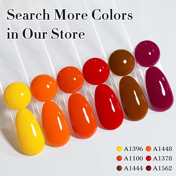 Double Rhythm 0.50 OZ Gel Polish Hema Free Same Color Same Bottle Golden Round Translucent Neutral Natural Milky 15 ML Jelly UV Polish Art DIY at Home (Dark Red-C1378)