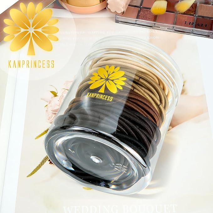 Hair Ties for Thick, Thin Hair - Elastic Ponytail Holders, No Damage Hair Bands for Women & Girls, Daily Life Hair Styling Accessories (Multicolor)