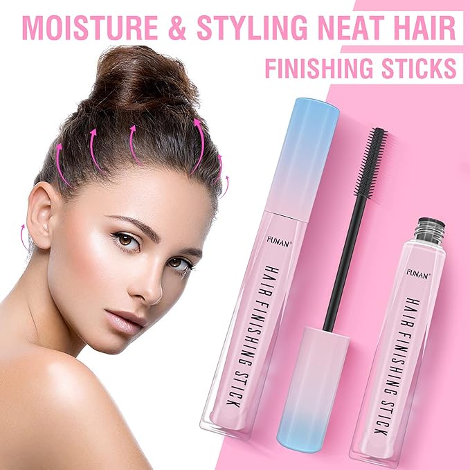 SUOFEIYA Hair Finishing Stick 3 Pack, Flyaway Feel Stick Hair, Small Broken Hairs Finishing Cream, Non-Greasy and Non-Sticky