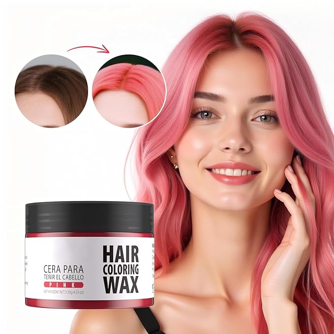 Gowwim Hair Wax Color, Temporary Hair Dye Color Wax Natural Hold & Non - Greasy for Women & Men 4.23 Oz White